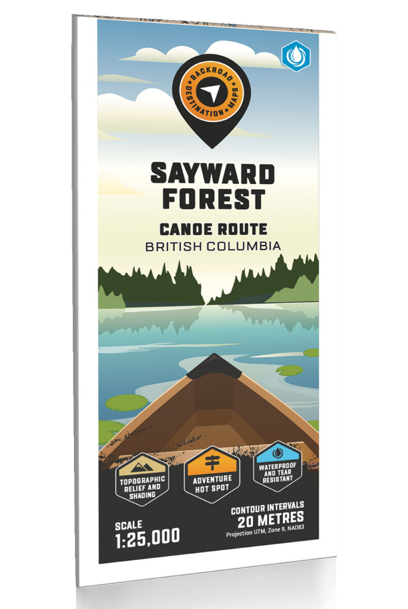 Sayward Forest Canoe Route Adventure Topographic Map