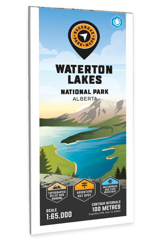 Waterton Lakes National Park Adventure Topographic Map