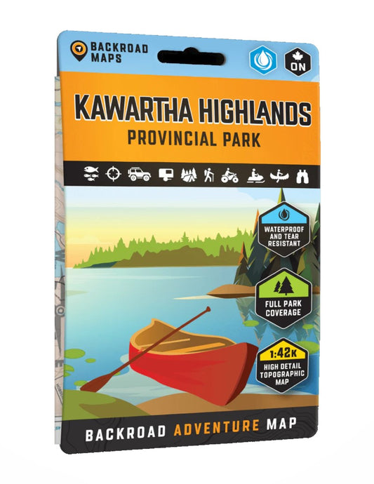 Kawartha Highlands Provincial Park Ontario - Park Map