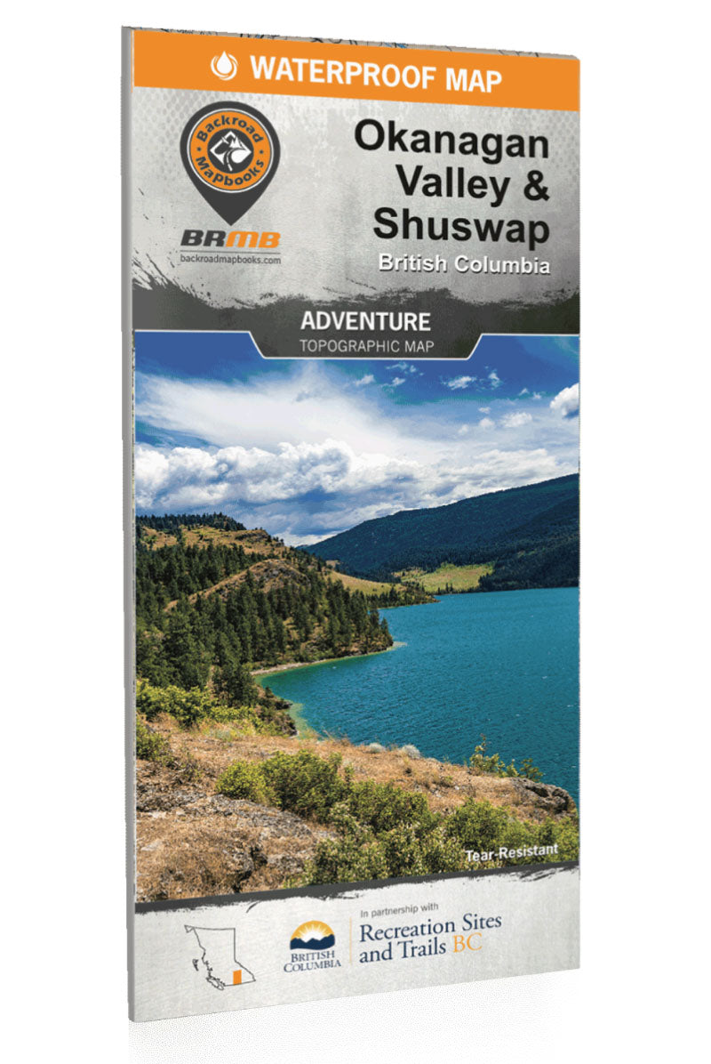 Okanagan Valley Shuswap BC Recreation Map