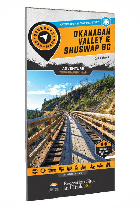 Okanagan Valley & Shuswap BC - Recreation Map