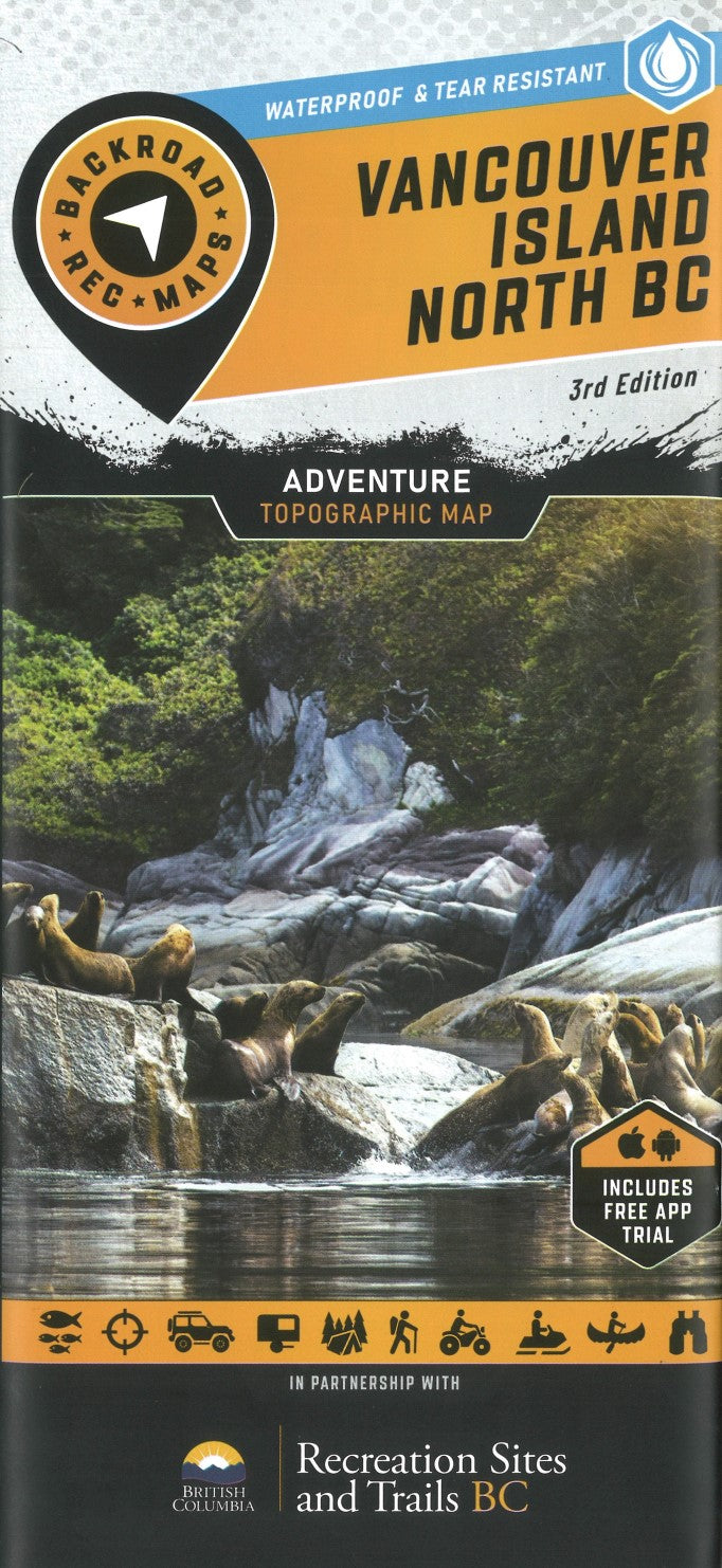 Vancouver Island North BC Recreation Map