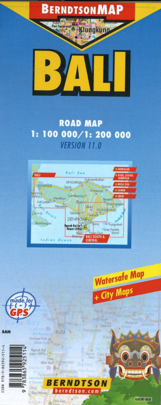 Bali : road map : 1: 100 000/1: 200 000 : version 11.0