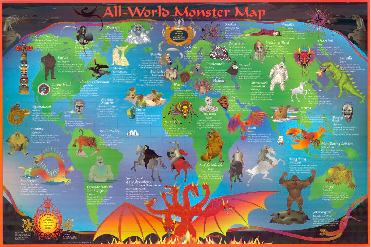 All-World Monster Map