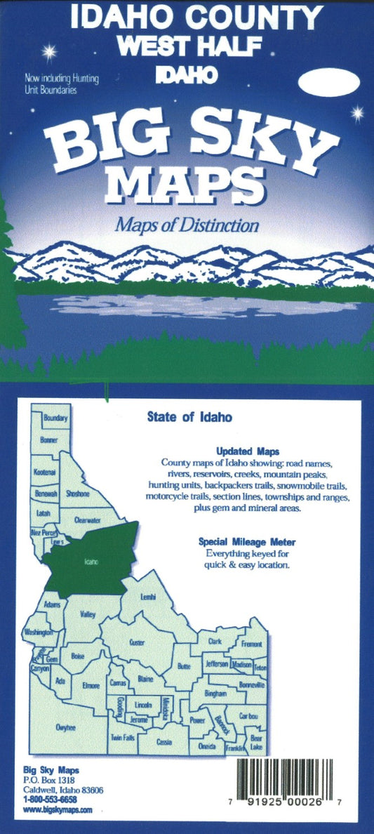 Idaho County : west half : Idaho