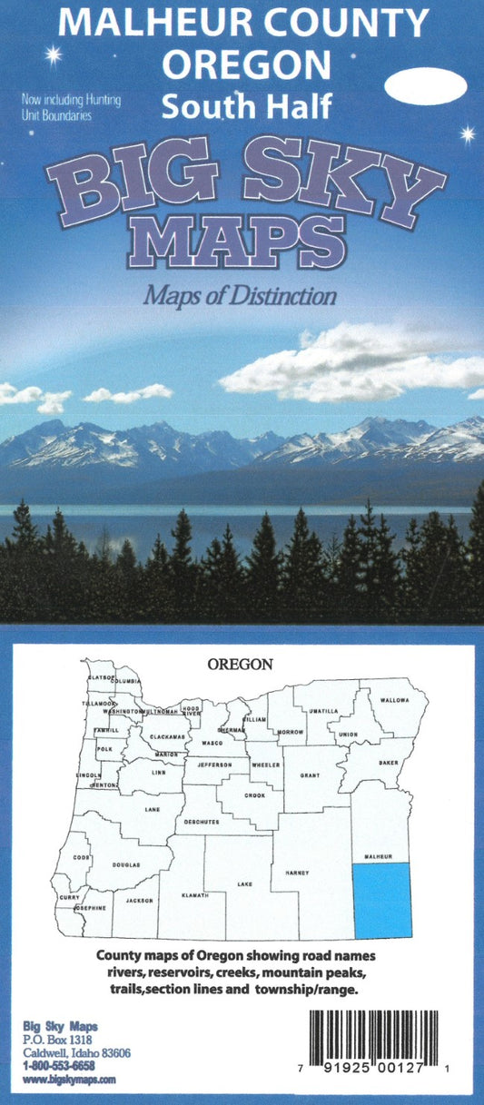 Malheur County, Oregon : south half