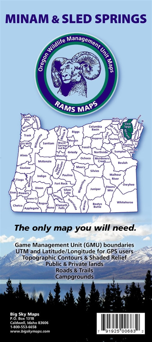 Minam/Sled Springs GMU Map