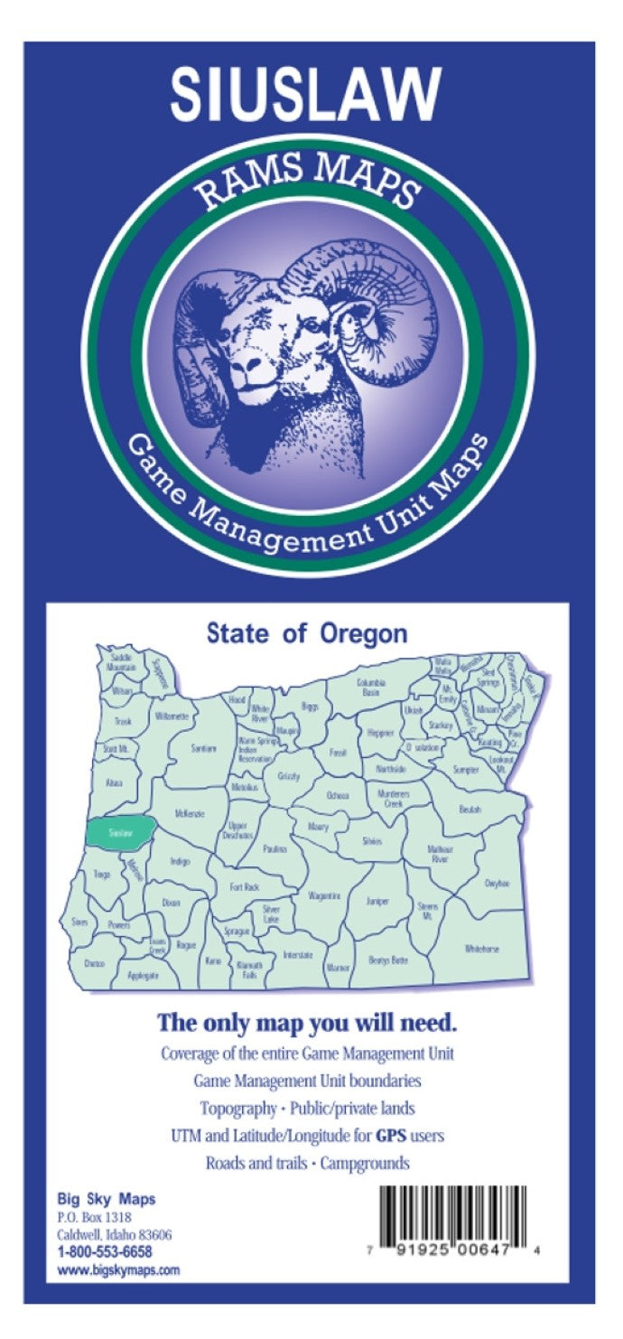 Siuslaw GMU Map