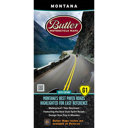 Montana Map G1 Motorcycling Map