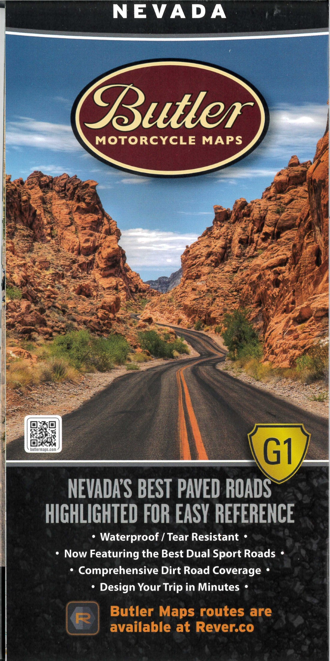 Nevada, Butler Motorcycle Map G1