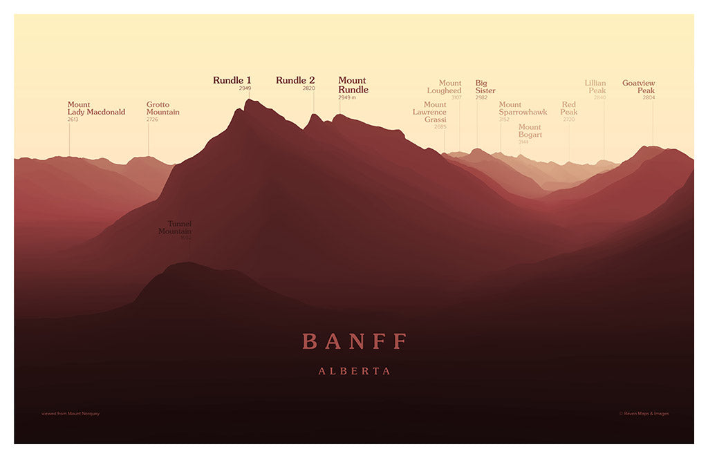 Banff Peakscapes Elevation Panorama