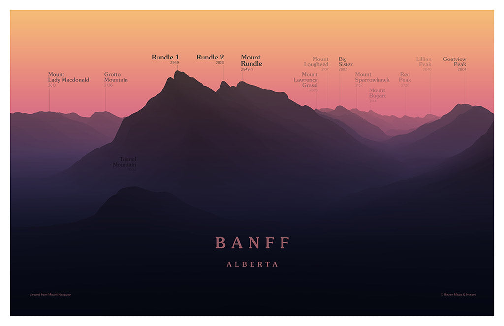 Banff Peakscapes Elevation Panorama