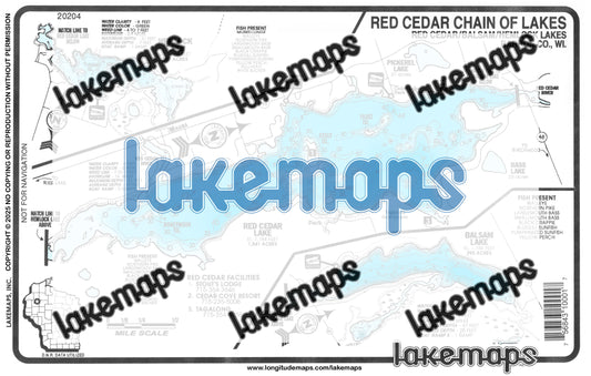 Barron County, WI - HEMLOCK/RED CEDAR/Balsam - Lakemap - 20204