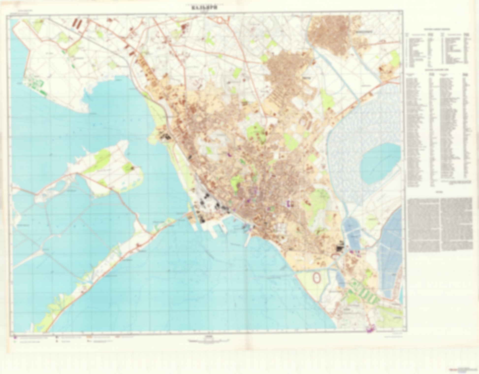 Cagliari (Italy) - Soviet Military City Plans