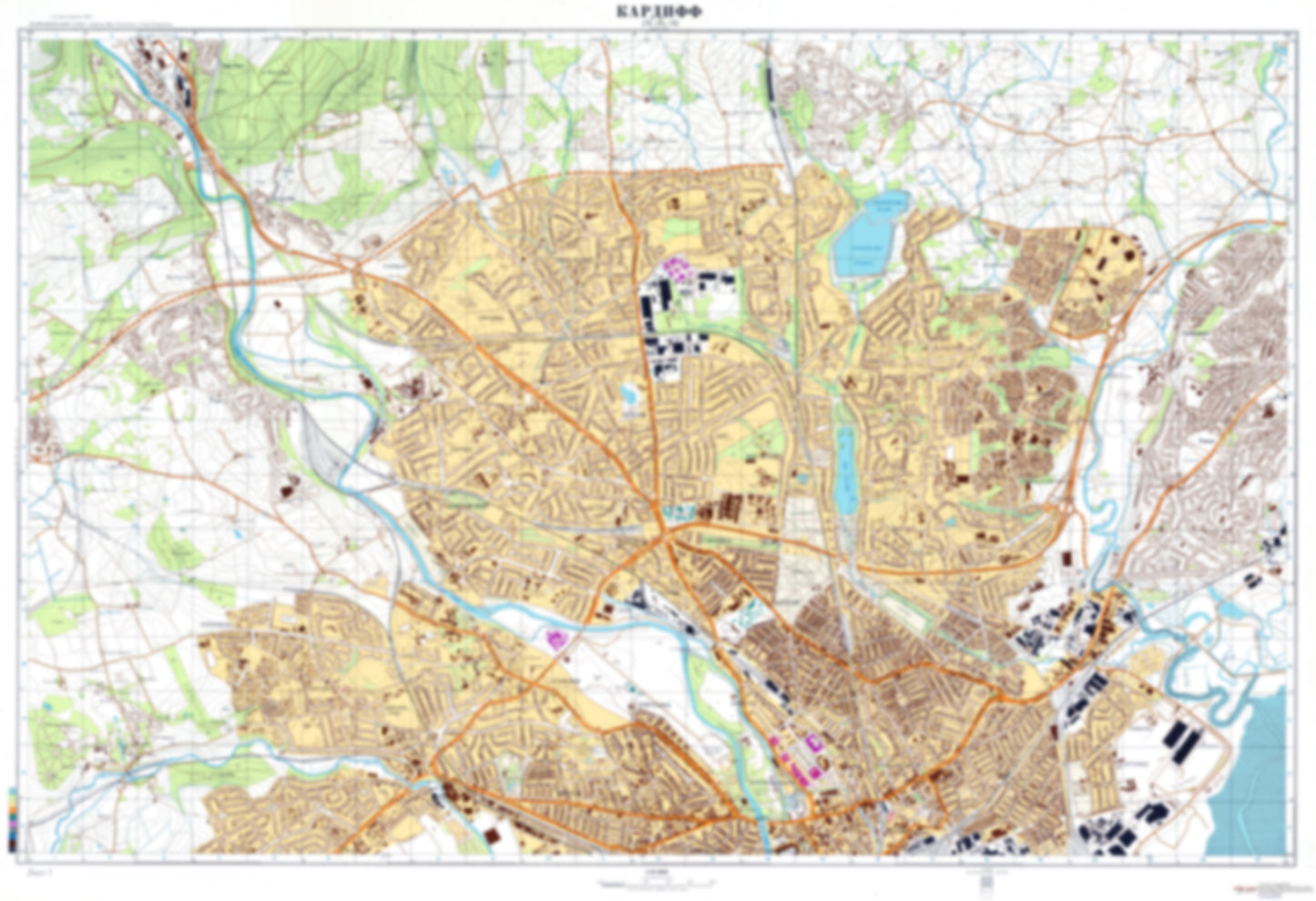 Cardiff 1 (UK) - Soviet Military City Plans