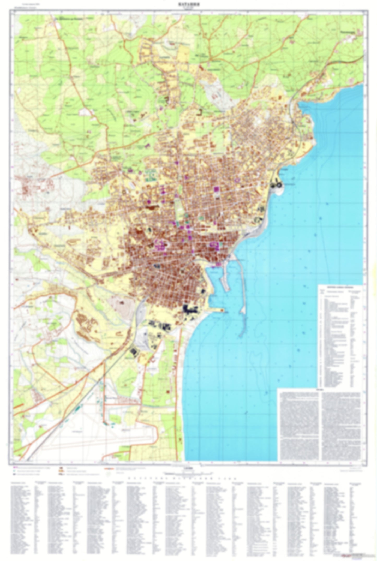 Catania (Italy) - Soviet Military City Plans