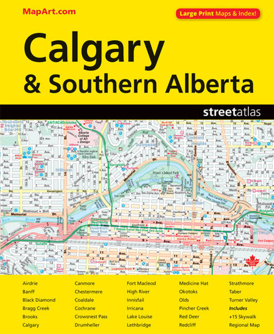 Calgary and Southern Alberta Street Atlas (Large Print)