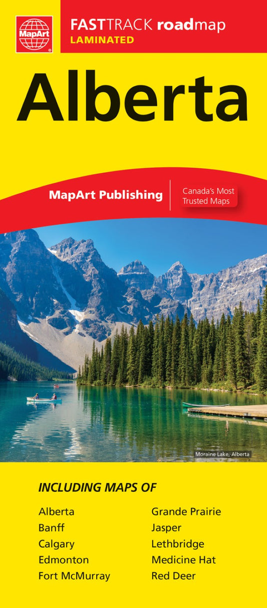 Alberta Fast Track Laminated Map