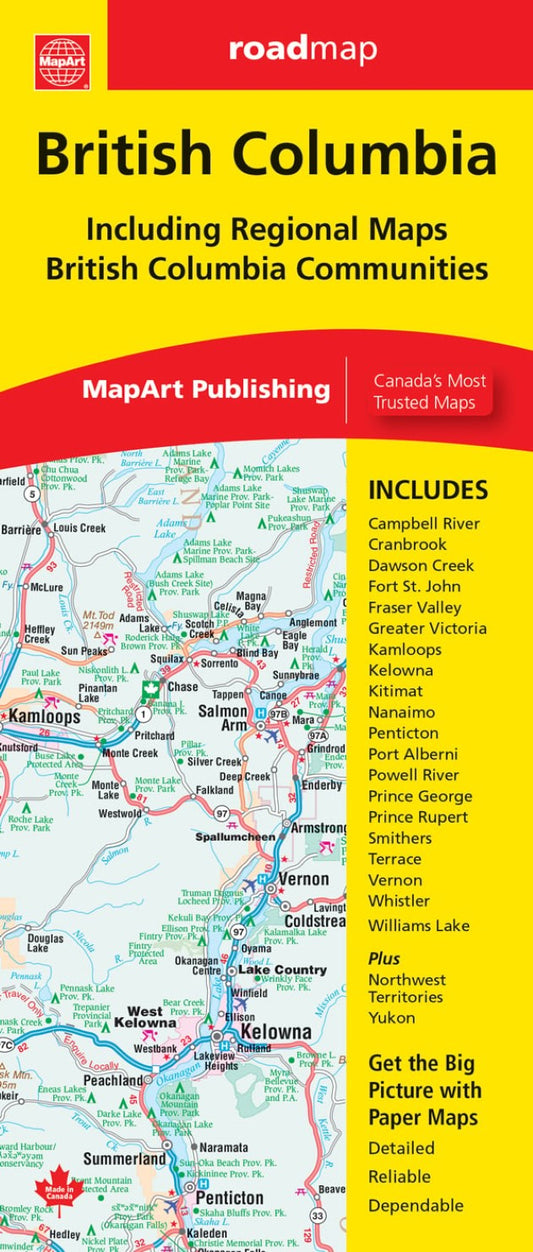 British Columbia Road Map