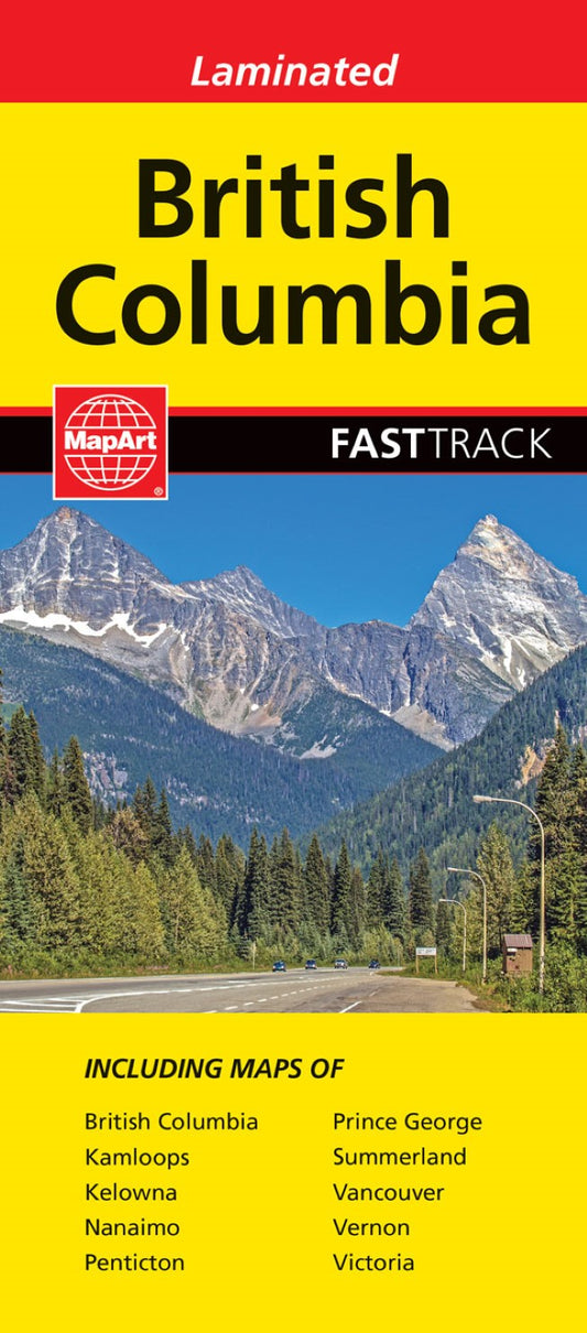 British Columbia, Fast Track Laminated Map