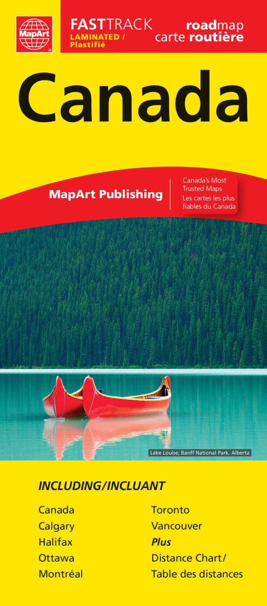 Canada Fast Track Laminated Map