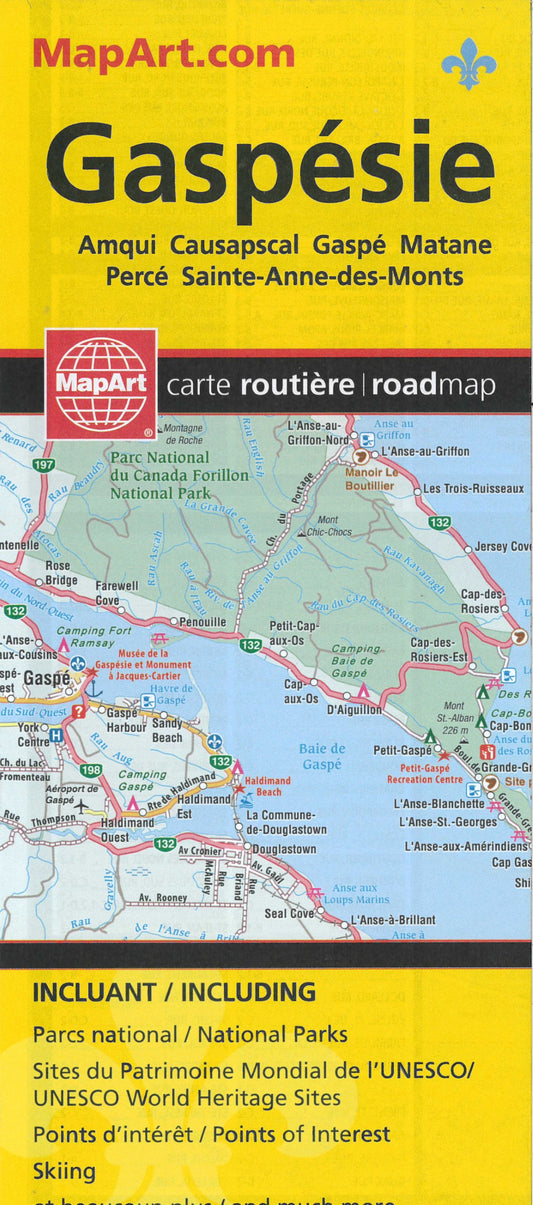 Gaspesie Folded Map - 1179