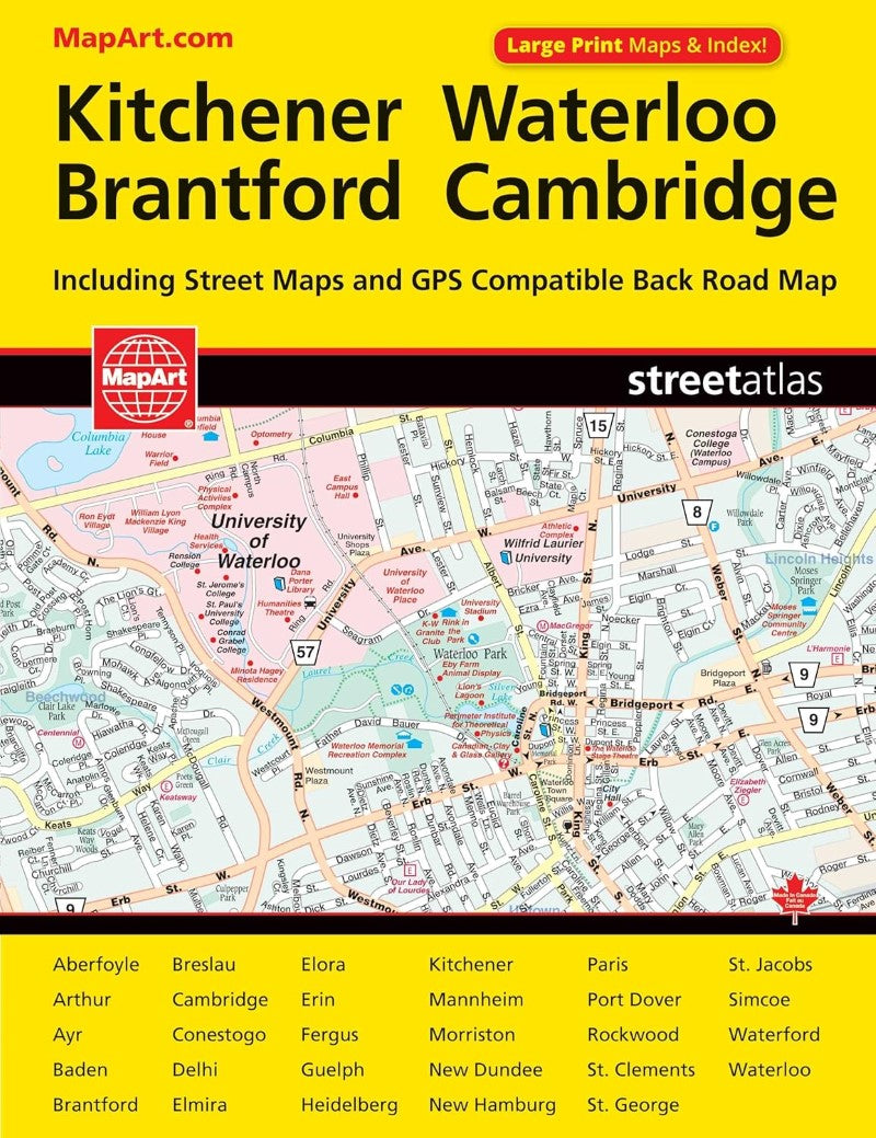 Kitchener : Waterloo : street atlas