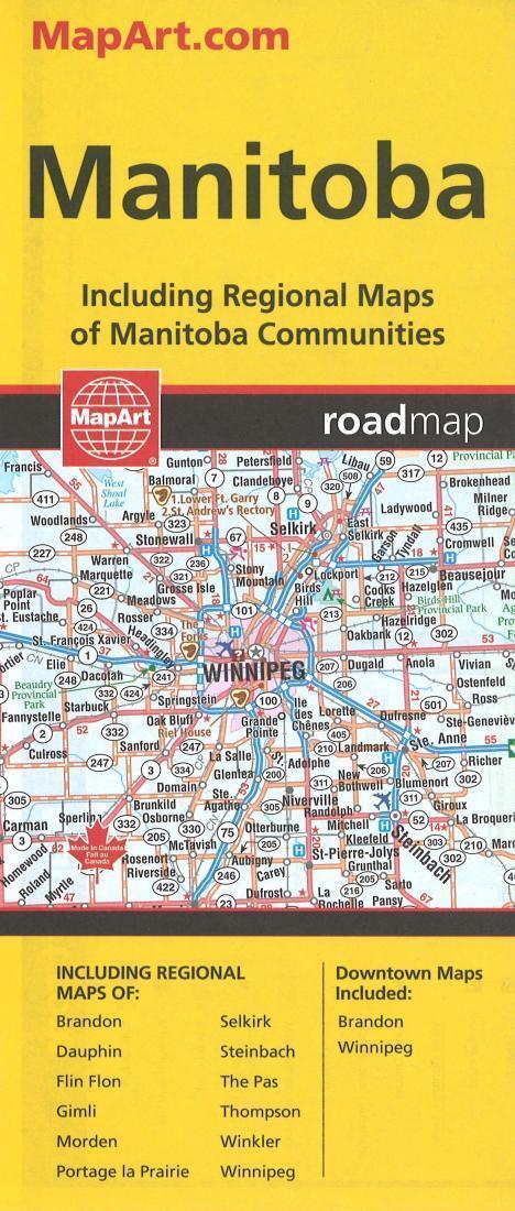 Manitoba Road Map