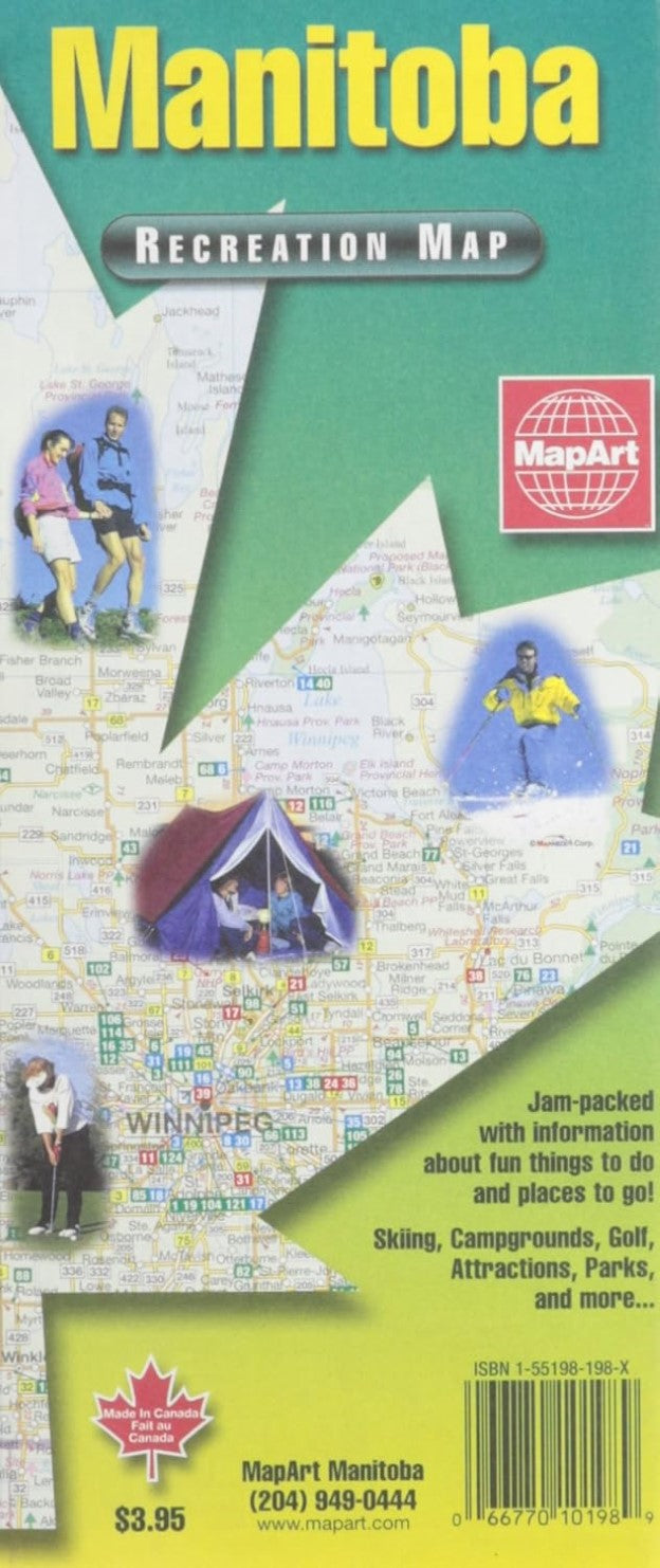 Manitoba : recreation map
