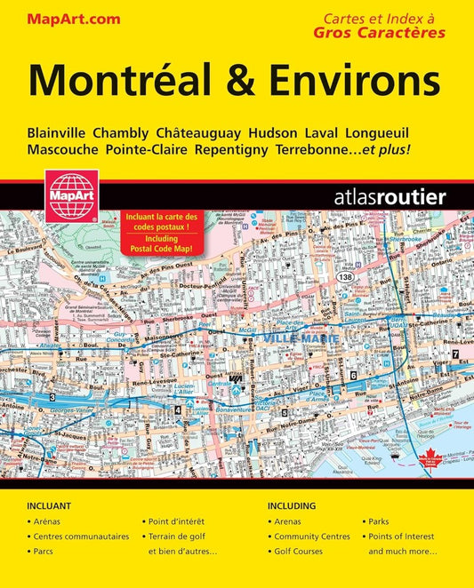 MONTREAL & AREA STREET GUIDE