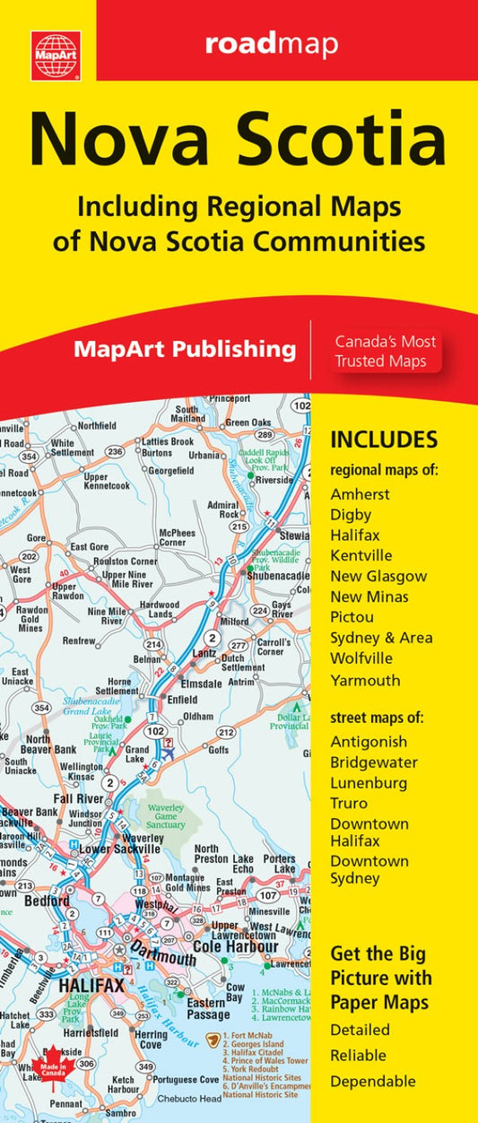 Nova Scotia Road Map