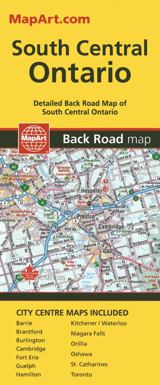 South Central Ontario Road Map