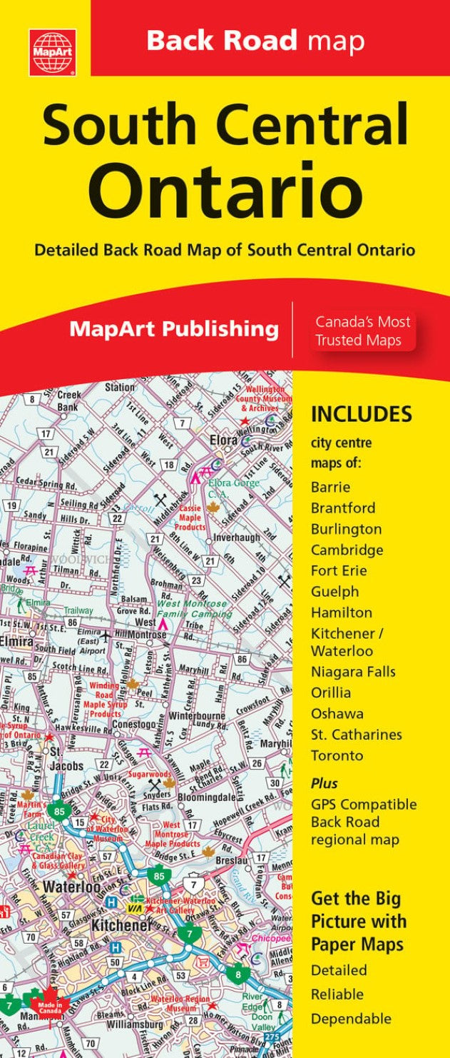 South Central Ontario Road Map