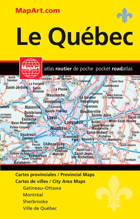 Le Quebec : pocket road atlas