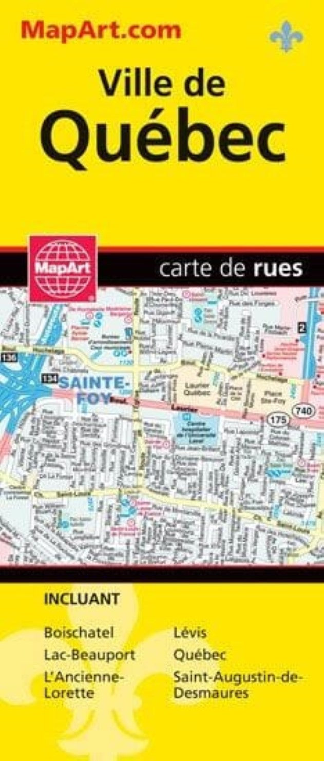 Ville de Québec : carte de rues