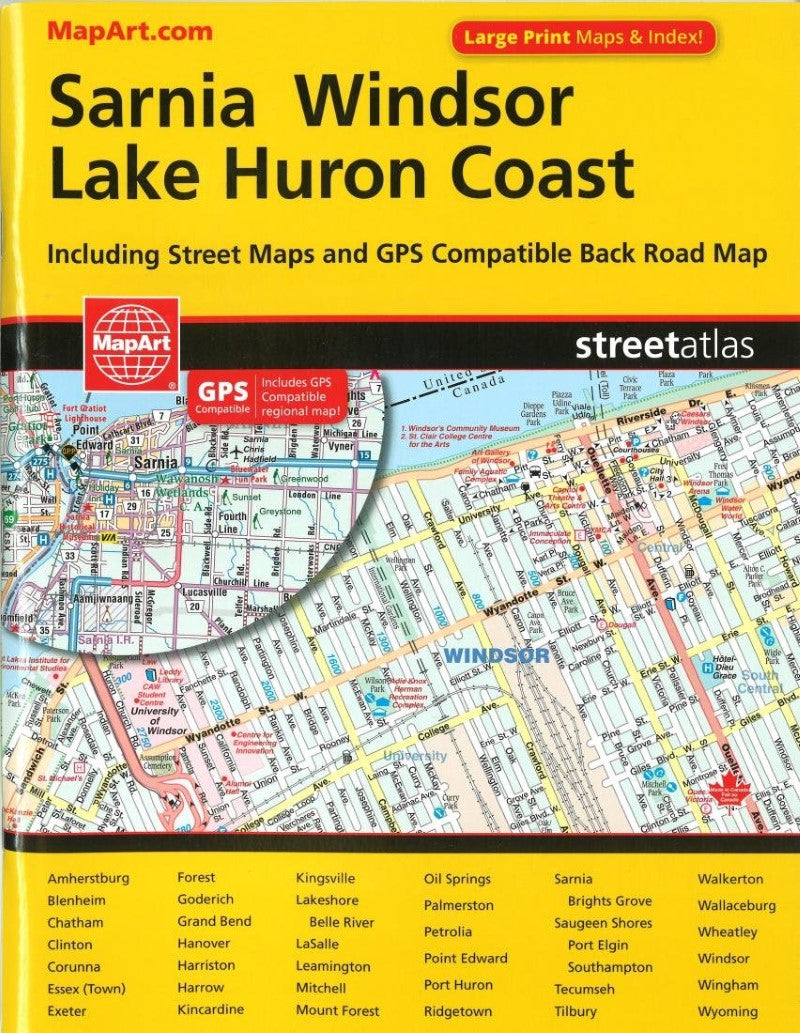 Sarnia : Windsor : Lake Huron coast