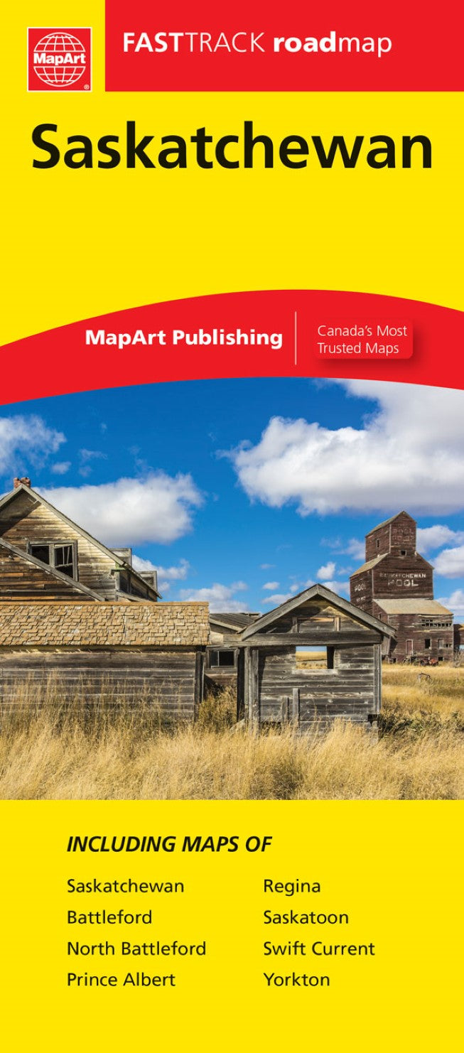 Saskatchewan FastTrack Laminated Province Map