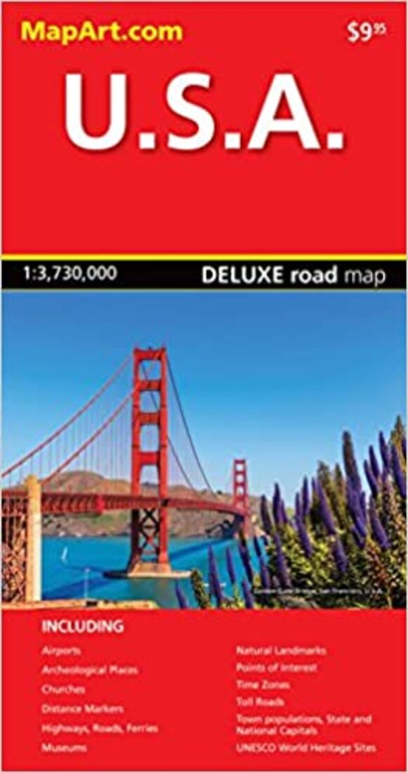 USA DELUXE ROAD MAP