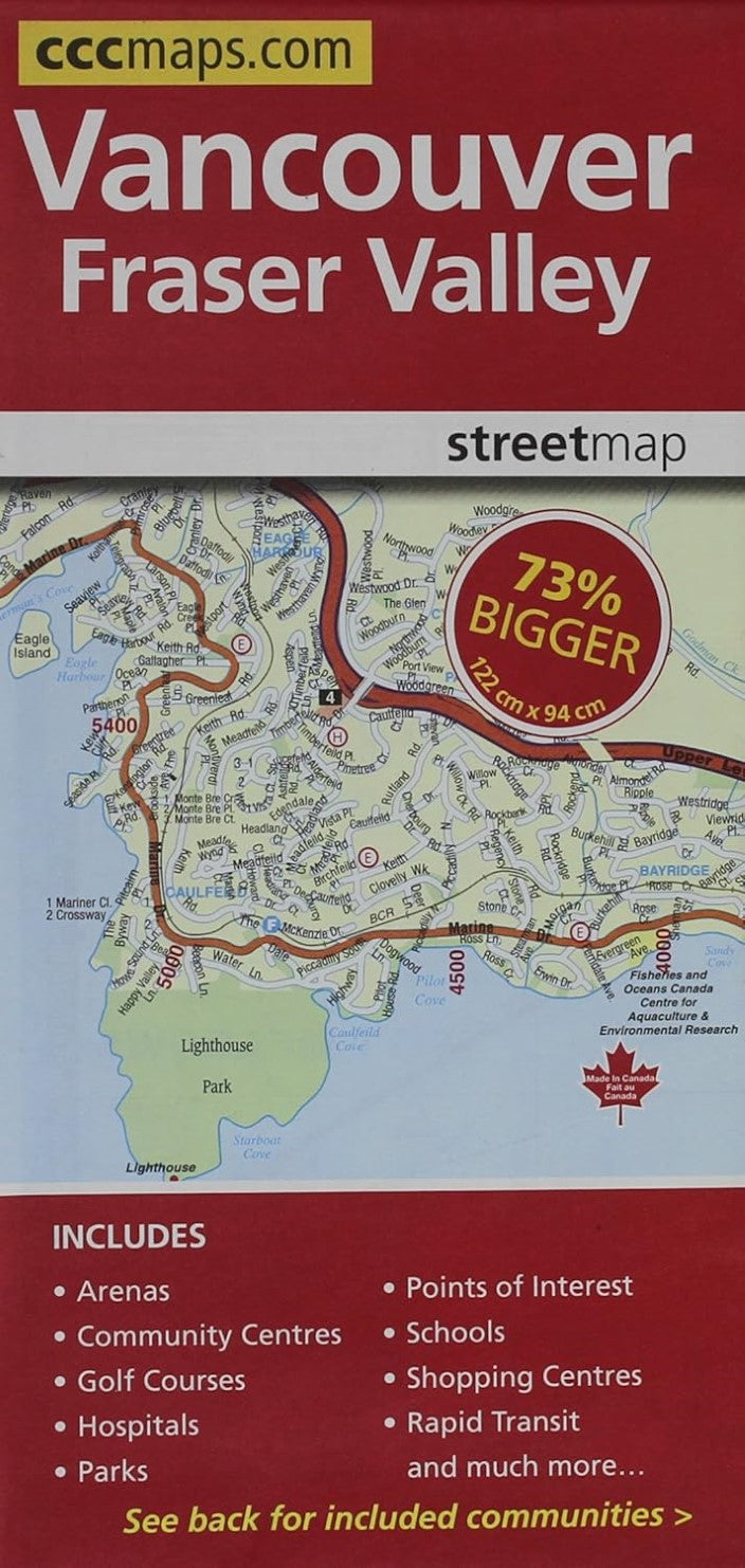 Vancouver and Fraser Valley, Street Map