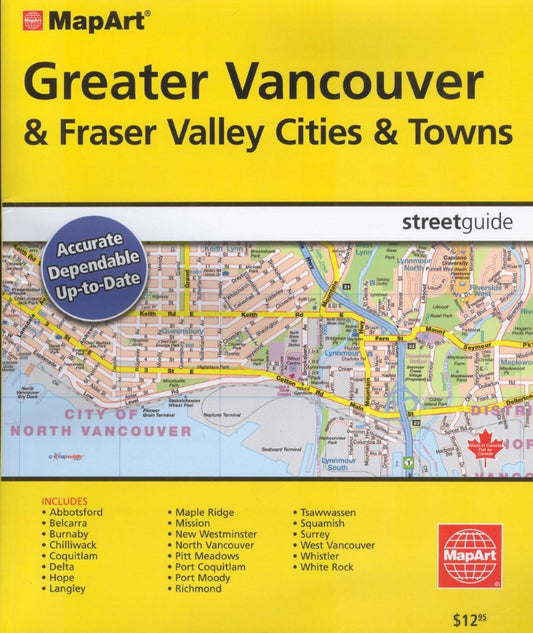 Vancouver (Greater) & Fraser Valley, Street Atlas, Large Print