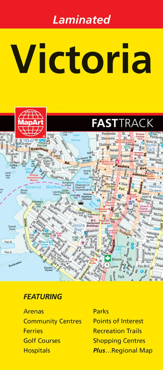 Victoria Fast Track Laminated Map