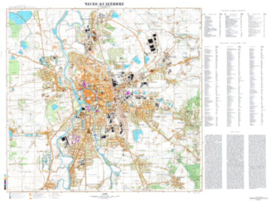 Ceske Budejovice (Czechia) - Soviet Military City Plans