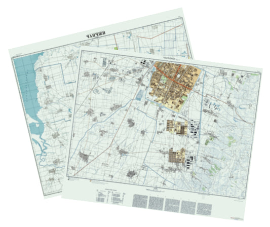 Changzhi (China) 2-Sheet Set - Soviet Military City Plans