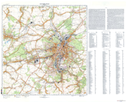 Chemnitz, Formerly Karl-Marx-Stadt (Germany) - Soviet Military City Plans