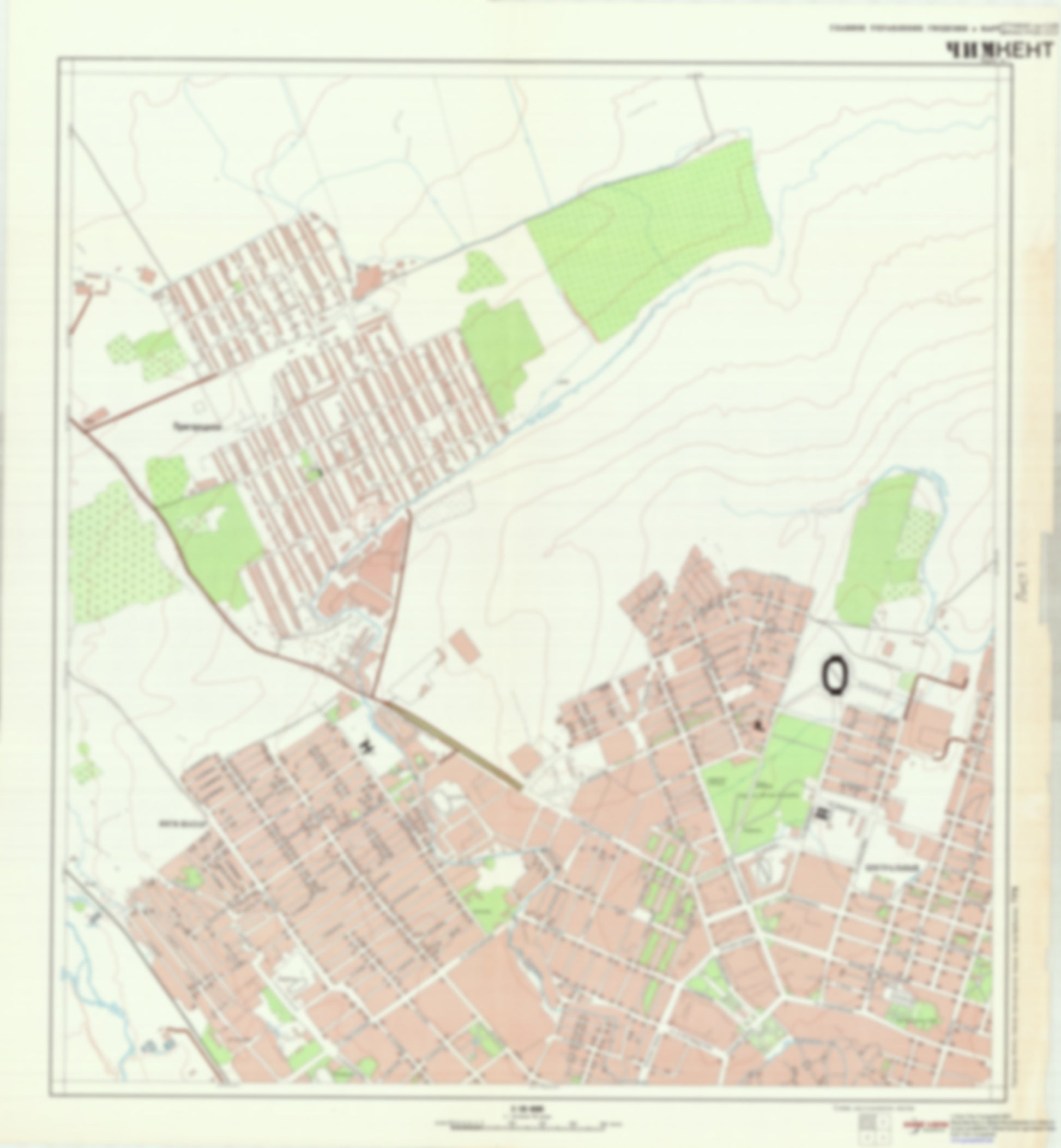 Chimkent / Shymkent 1 (Kazakhstan) - Soviet Military City Plans