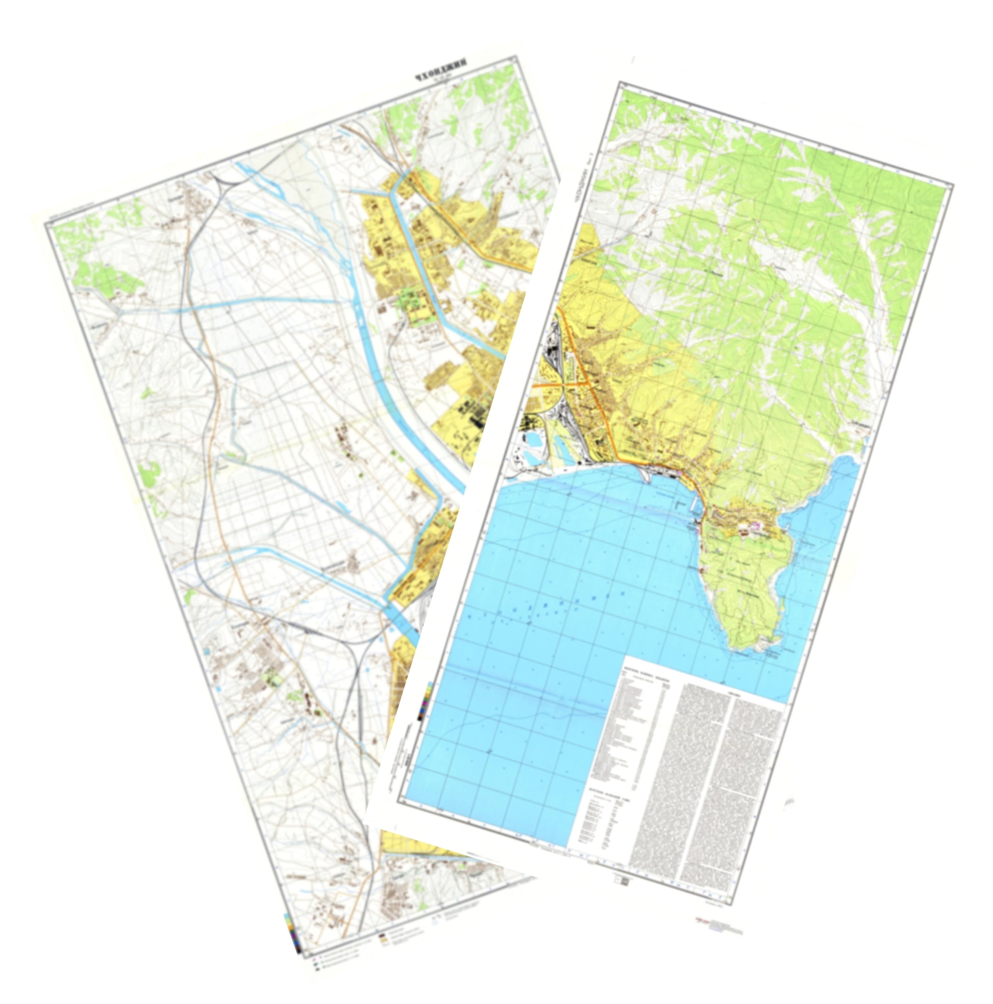 Chongjin (North Korea) 2-Sheet Set - Soviet Military City Plans