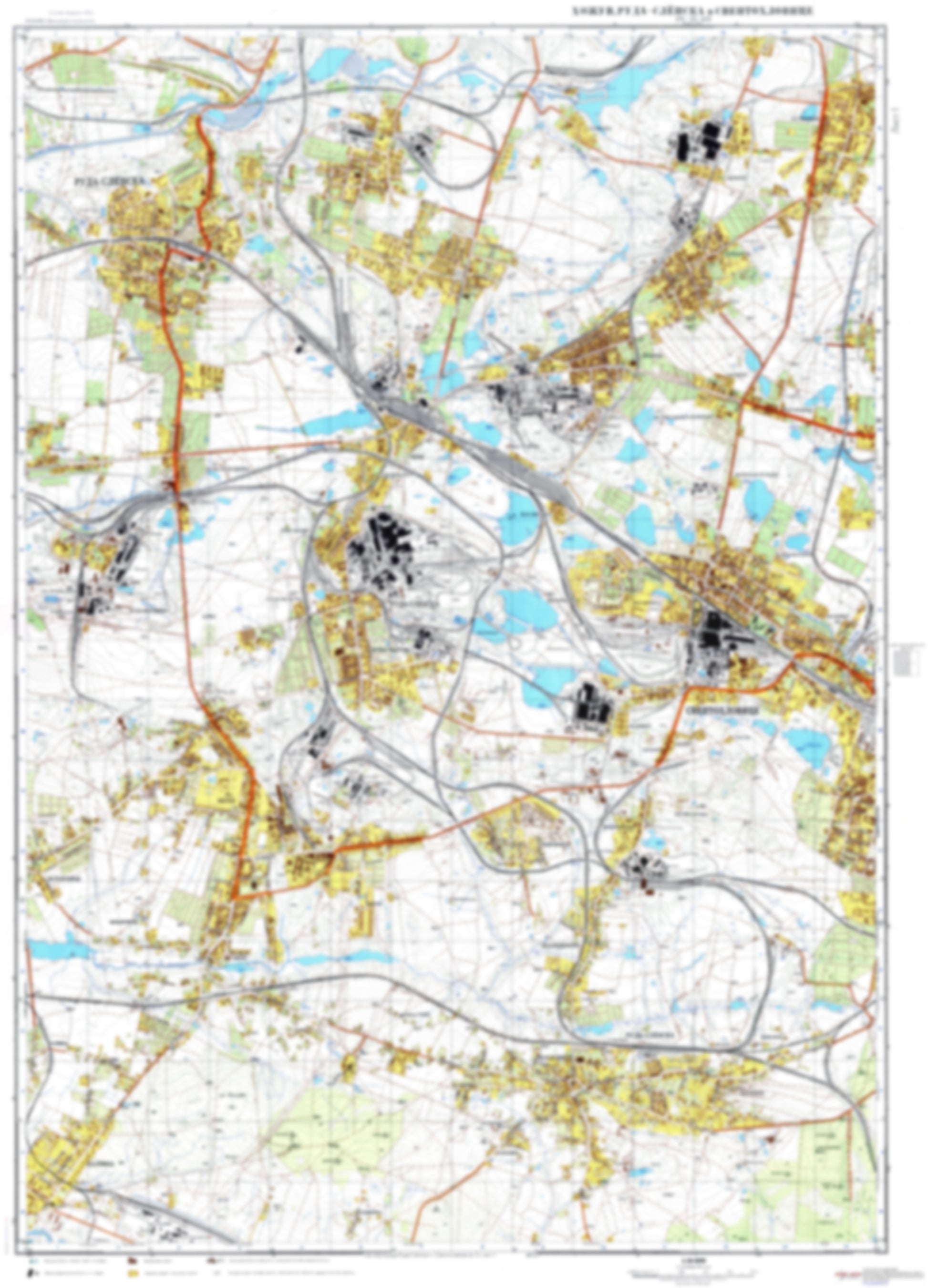 Chorzow, Ruda Slaska 1 (Poland) - Soviet Military City Plans