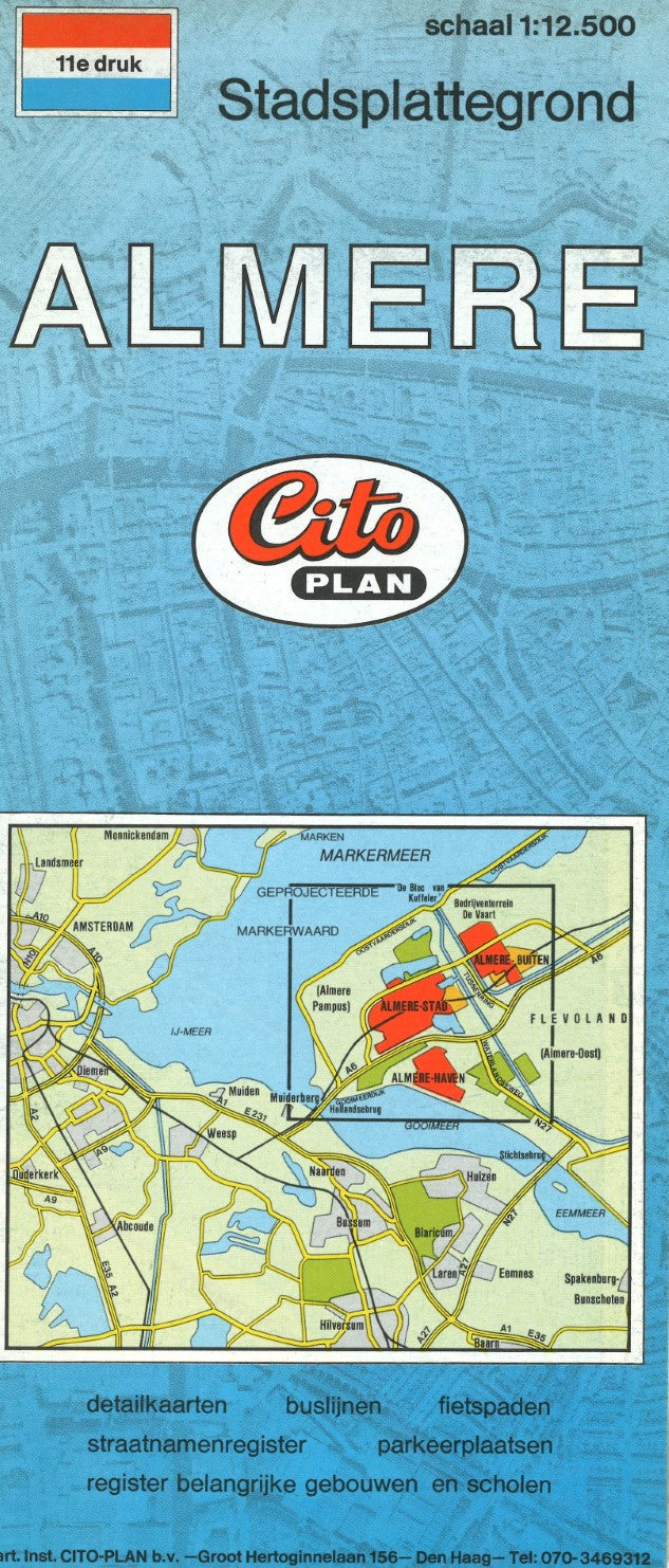 Almere city map.