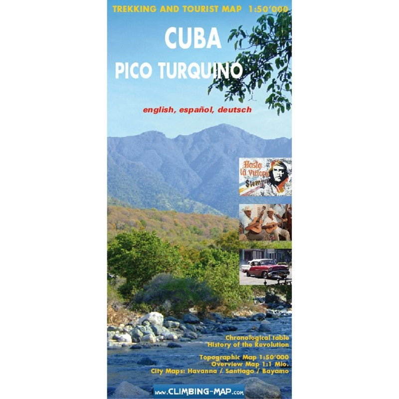Cuba Pico Turquino Topographic Trekking Map