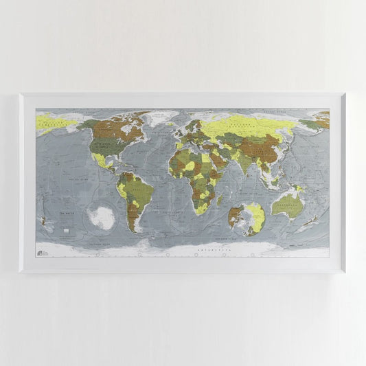 Colour Map - Version 1 World Map - Laminated